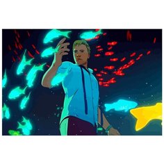 Картина по номерам на холсте Сериал Любовь Смерть и Роботы 5244 60х40