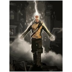 Картина по номерам на холсте inFamous (Дурная репутация) - 4 30X40