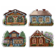 Набор для вышивания Жар-птица "Магниты. Домики", 6x9 см