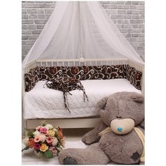 Бортики для детской кровати, цвет коричнево-бежевый Body Pillow