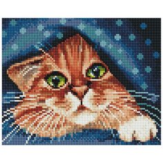 Алмазная мозаика Белоснежка "В уюте" / Набор алмазной мозаики 20х25 см / На подрамнике / Полная выкладка / Животные / Кошки