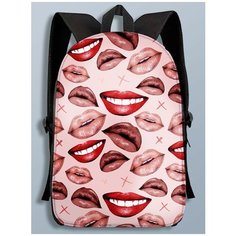 Рюкзак губы улыбка, поцелуй, помада, поп-арт - 66 A3 Brut Bag