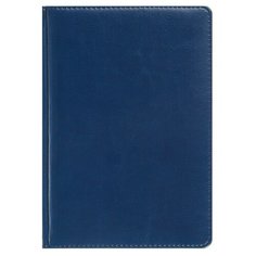 Ежедневник недатированный А5+, 136 листов Sidney Nebraska, обложка искусственная кожа, золотой срез, ляссе, синий./В упаковке шт: 1 Bruno Visconti