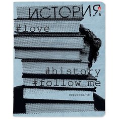 Тетрадь тематическая Альт, А5 (165 х 203 мм), "HASHTAGS" история 48 л, клетка, Арт. 7-48-1219/04