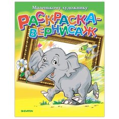 Раскраска-вернисаж для детей и малышей, разукрашка для мальчиков и девочек: маленьких художников 5+, 16 стр. Shevaton