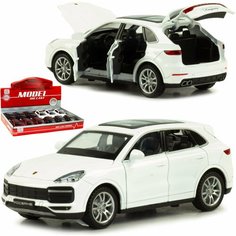 Машинка металлическая Double Horses 1:32 "Porsche Cayenne" 32491, 15,5 см, инерционная, свет, звук Белый Panawealth Inter Holdings