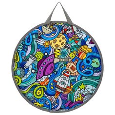 Ледянка для детей мягкая круглая 45 см ТяниТолкай Space Trek