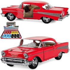 Металлическая машинка Kinsmart 1:40 1957 Chevrolet Bel Air , инерционная / Красный