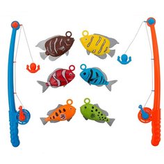 Игровой набор Рыбалка, 2 удочки, 6 фигурок морских животных (9981-1) Tong DE