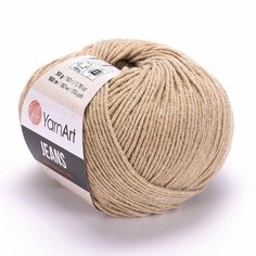 Пряжа YARNART Jeans (YarnArt), бежевый - 48, 55% хлопок, 45% полиакрил, 10 мотков, 50 г, 160 м.