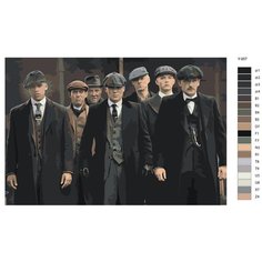 Картина по номерам Y-957 "Сериал Острые козырьки" 60x90 Brushes Paints
