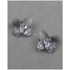 Бусины в виде бабочек Swarovski, цвет Smoky Mauve (#265), Размер 10 мм, 2 шт.