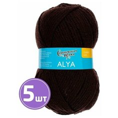 Пряжа Семеновская пряжа Alya (1443), махагон, 5 шт. по 100 г