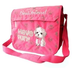Сумка школьная через плечо с ремнем LYCsac Sweetie line 34*39*11 см