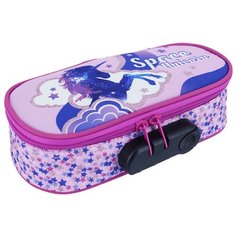 Пенал с кодовым замком SKJB-UTD-301NL Seventeen, Розовый единорог,размер 22 х 10 х 5,5 см, для девочек