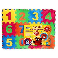 Пазлы мягкие "Союзмультфильм с цифрами", 36 элементов Играем вместе