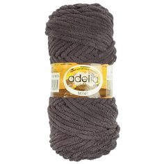 Пряжа Adelia Mimi, 100 % полиэстер, 100 г, 80 м, 5 шт., №13 т.серый 