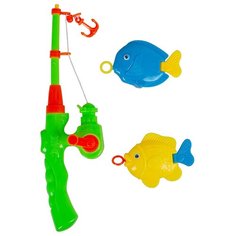 Игровой набор рыбалка, удочка, 2 рыбки, цвет в ассортименте (820-2A) Tong DE