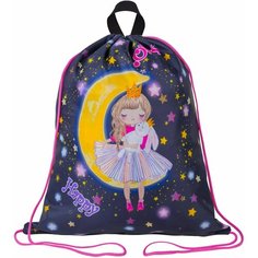 Мешок для обуви BRAUBERG KIDS, с петлей, 42х34 см, "Moon girl", 271630