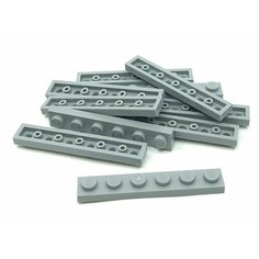 Деталь LEGO 4211438 Плитка 1x6 (серый) 50 шт.