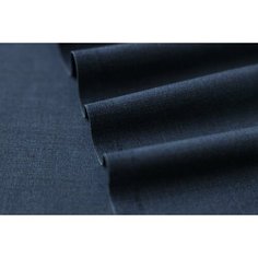 Ткань костюмная шерсть с кашемиром синяя Лоро пиана