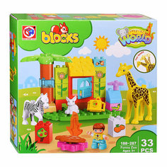 Конструктор пластиковый детский "Зооленд" Oubaoloon 188-287 (33 детали) в коробке