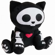 Мягкая игрушка Abtoys Skelanimals Кошка черная, 20см