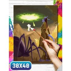 Картина по номерам на холсте игры world of warcraft dragonflight - 12109 30х40