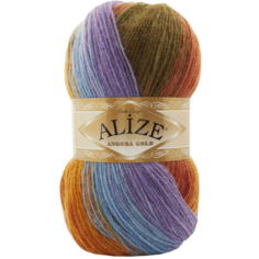 Пряжа Alize Angora Gold Batik, 20 % шерсть, 80 % акрил, 100 г, 550 м, 1 шт., 7794