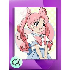 Картина по номерам на холсте Сейлор Чиби Мун, 40 х 50 см КУЛЬТУРА ЦВЕТА