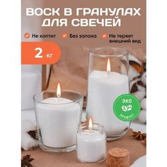 Воск в Гранулах для Насыпной Свечи 2 кг Mendeleev Shop