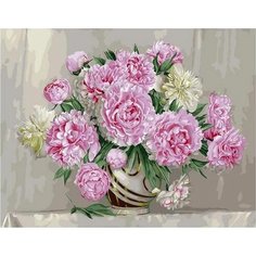 Картина по номерам Роскошь пионов 40х50 см Hobby Home