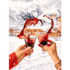 Картина по номерам Всплеск глинтвейна 40х50 см Hobby Home