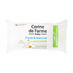 CORINE DE FARME Детские салфетки влажные c Календулой "Свежесть", 56 шт