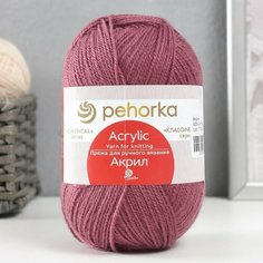 Пряжа "Акрил" 100% акрил 300м/100гр (525-Св. слива) 9623673 Пехорка