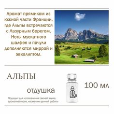 Альпы, отдушка для свечей и мыла (100 мл) Candle M
