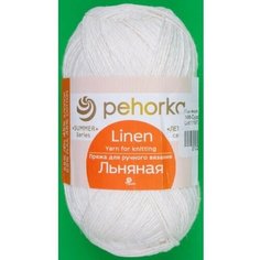 Пряжа Пехорка Льняная суровый (166), 55%лен/45%хлопок, 330м, 100г, 1шт