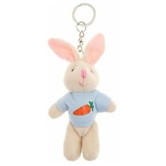 Мягкая игрушка "Кролик в кофте", на брелоке Нет бренда