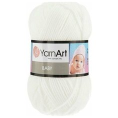 Пряжа для вязания YARNART BABY 50 гр/150 м 100% акрил 501 белый