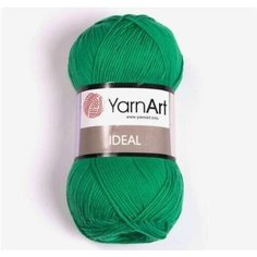 Пряжа для вязания YarnArt "Ideal", 1 моток, 170 м 50 г, 100% хлопок, цвет 227 зеленый