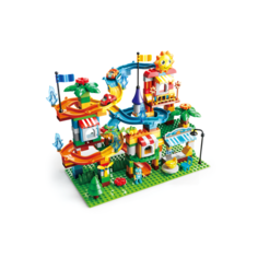 Конструктор FEEL Трек с машинками 211 элементов, для малышей из крупных блоков