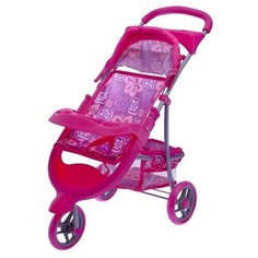 Коляска для кукол, трехколесная, металлический каркас Случай