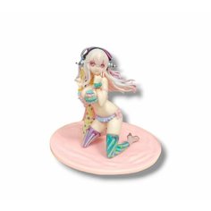 Игровая фигурка Девушка аниме в наушниках, с башней, в купальнике 15 см китай