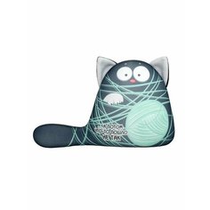 Мягкая игрушка, Котик Хвостик - антистресс, 20 см, черный, текстиль, 1 шт. Sweet Home