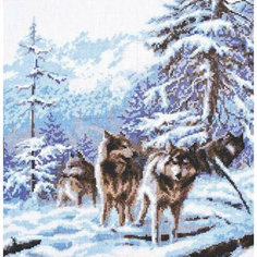 03.006 Набор для вышивания Палитра Морозное утро, 26х27 см