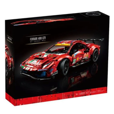 Конструктор/ Technic/ Ferrari 488 GTE AF Corse/ Феррари/ 1677 деталей/ 40031/ ребенку Планета Конструкторов