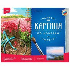 Набор для творчества Картина по номерам Вид с Каранайских гор на Темир-Хан-Шуру и на Каспийское море на подрамнике 40*50 см Рх-052 Lori