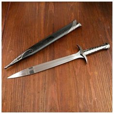 Сувенирный меч "Жало", ножны с металлической окантовкой, чёрные, 60 см Noname