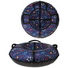 Тюбинг X-Match Люкс Звезды синие 100см многоцветный во8430-1