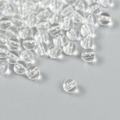 Бусины для творчества пластик "Шарики прозрачные" набор 20 гр 0,6х0,6х0,6 см ТероПром